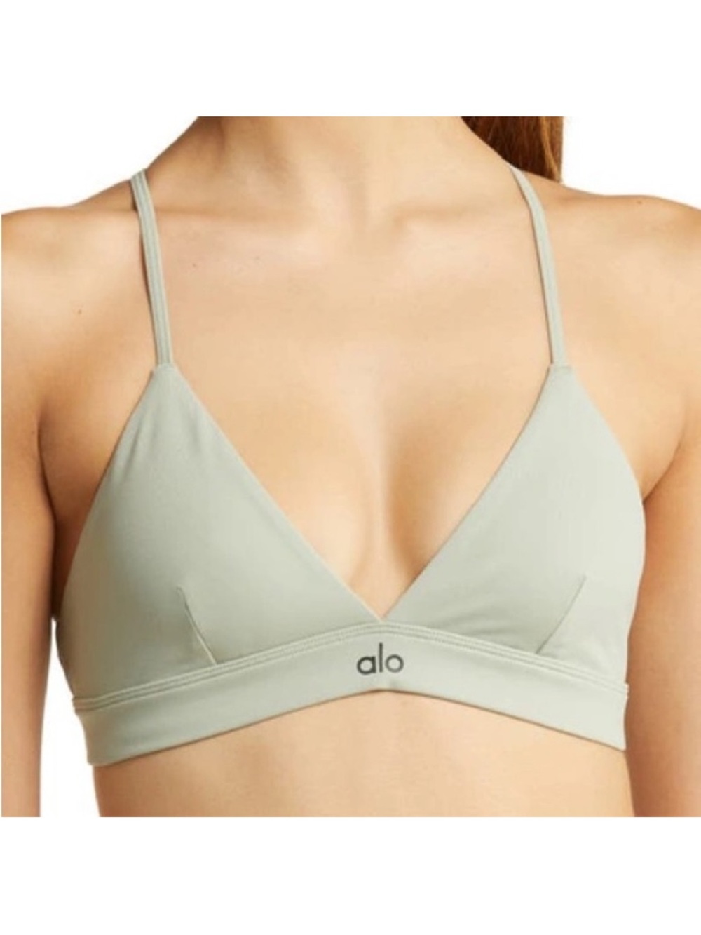 ALO Yoga Light Sage Triangle Bralette